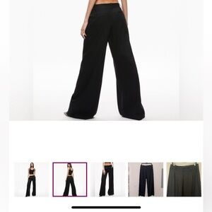 NWT Alice+Olivia Eric Linen Pant in Black